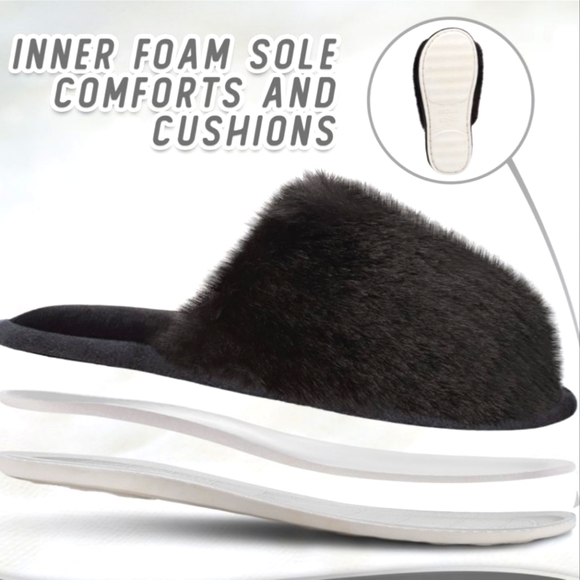 Nine West Fushia Fluffy Fur Slippers NWT - Picture 14 of 14